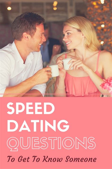 speed dating conversations